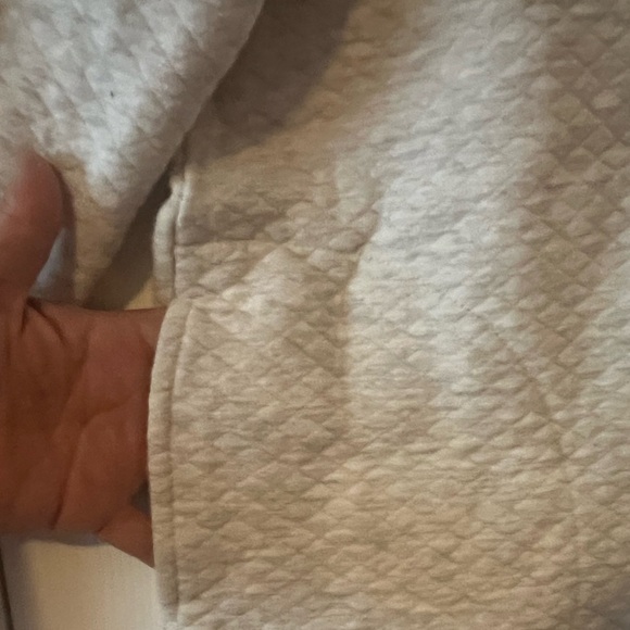 RBX quilted sweatshirt WITH POCKETS! - size large - Light gray - Picture 6 of 6